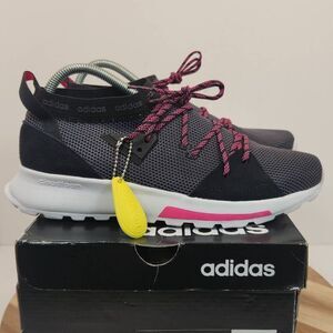 Adidas Womens Quesa Cloudfoam B96520 Black/Gray Running Shoes Sneakers Size 8